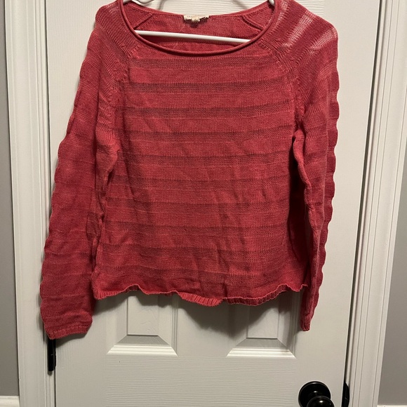 Eileen Fisher Sweater Womens
Med petite Pink Organic 
Breathable Beach Costal - Picture 1 of 7